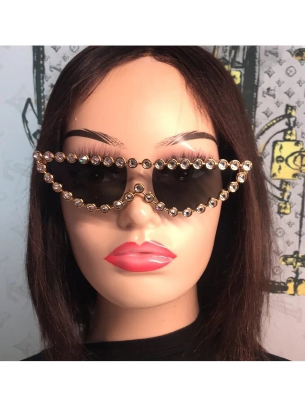 New Authentic Stylish Gold and Black Sunglasses GG0364S 002